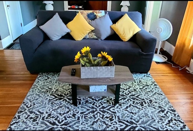 1206 W Water St, Elmira, NY 14905 - living room with wood finished floors