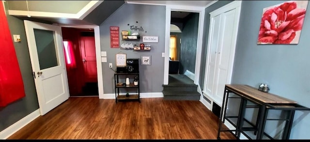 1206 W Water St, Elmira, NY 14905 - entrance foyer with wood finished floors and arched walkways