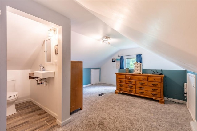434 Crossfield Rd, Irondequoit, NY 14609 - additional living space with lofted ceiling and carpet