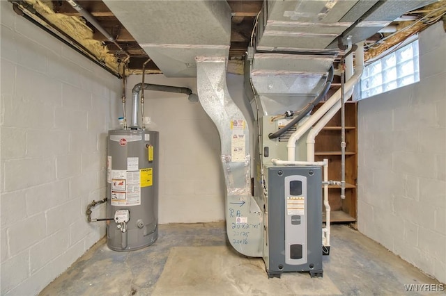 25 Cresthaven Dr, Cheektowaga, NY 14225 - utility room with water heater and heating unit