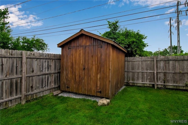25 Cresthaven Dr, Cheektowaga, NY 14225 - view of shed featuring a fenced backyard
