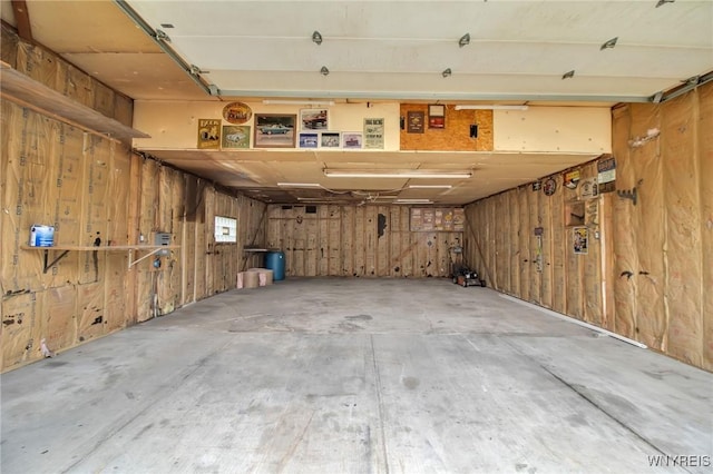 25 Cresthaven Dr, Cheektowaga, NY 14225 - garage with wooden walls