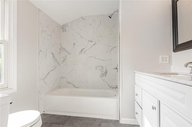 2761 Mount Read Blvd, Greece, NY 14616 - bathroom featuring vanity, shower / washtub combination, and tile patterned floors