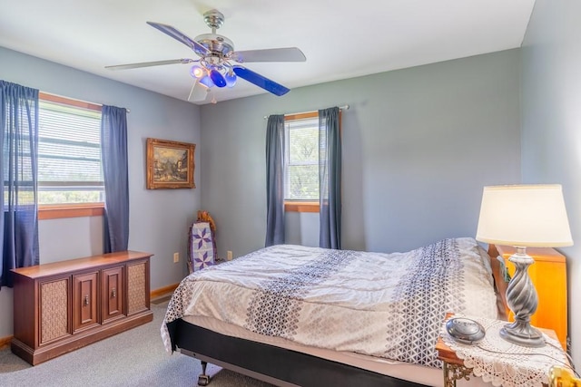 2226 Deiter Rd, Wayland, NY 14572 - bedroom with multiple windows, carpet, and ceiling fan