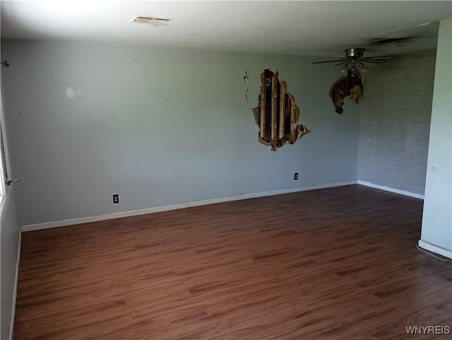 69 Steele Cir, Niagara, NY 14304 - empty room featuring a ceiling fan and wood finished floors