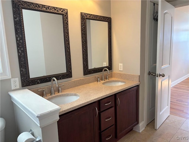 165 Shaker Hts, Camillus, NY 13031 - full bathroom featuring double vanity and tile patterned flooring