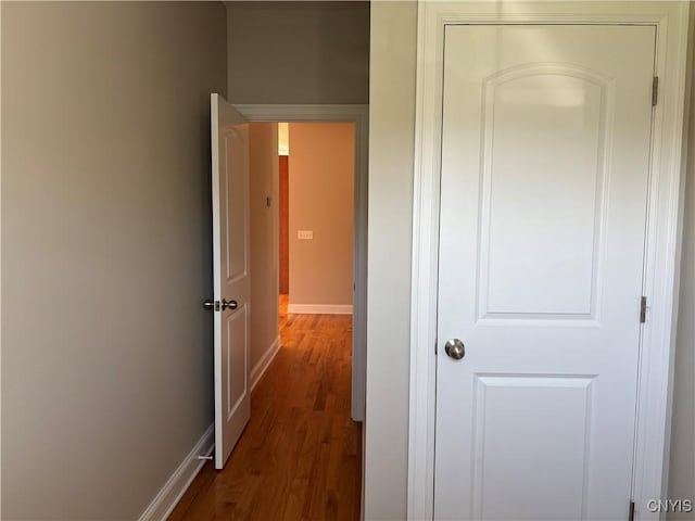 165 Shaker Hts, Camillus, NY 13031 - hallway featuring wood finished floors and baseboards