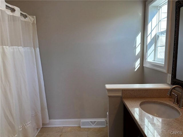 165 Shaker Hts, Camillus, NY 13031 - full bathroom featuring vanity, tile patterned floors, and curtained shower