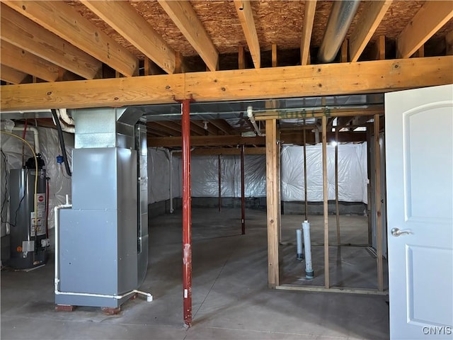 165 Shaker Hts, Camillus, NY 13031 - unfinished basement with water heater and heating unit