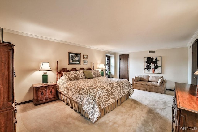 177 Foxpoint W, Amherst, NY 14221 - bedroom featuring light carpet and crown molding