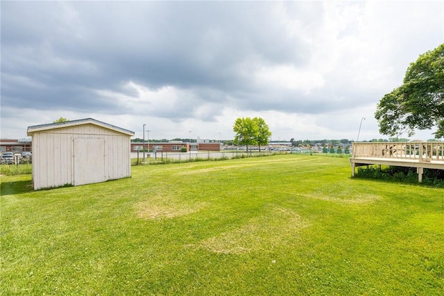 72 Juliane Dr, Gates, NY 14624 - view of yard featuring a shed and a wooden deck