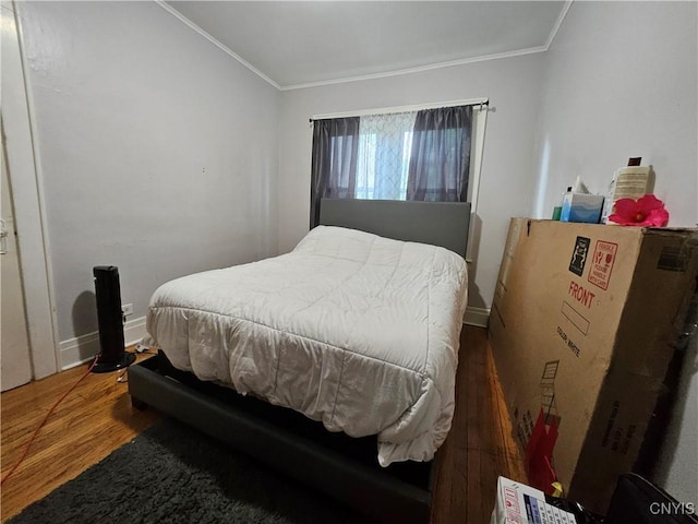 283 Genesee Park Dr, Syracuse, NY 13224 - bedroom with crown molding and wood finished floors