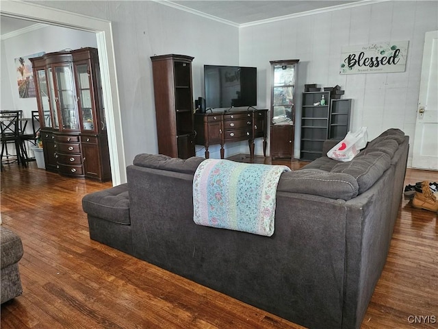 283 Genesee Park Dr, Syracuse, NY 13224 - living room with wood finished floors and ornamental molding