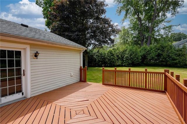 107 Fieldston Ter, Brighton, NY 14610 - wooden terrace with a lawn
