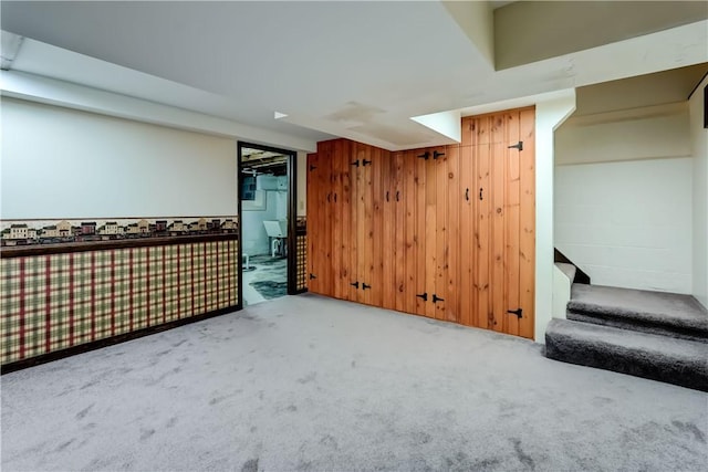 107 Fieldston Ter, Brighton, NY 14610 - finished below grade area featuring carpet floors and stairs