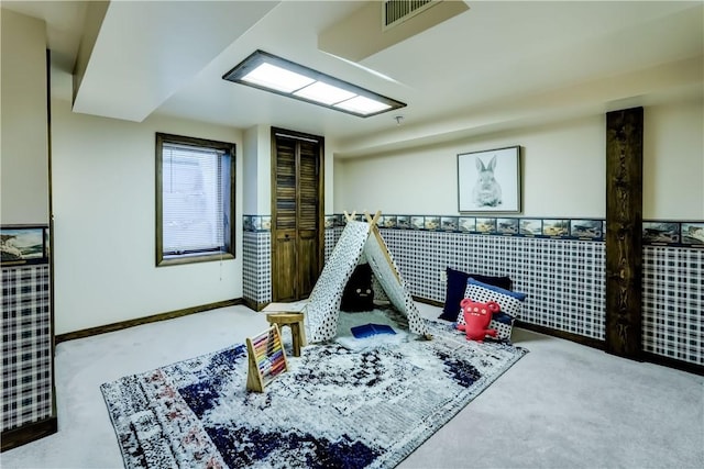 107 Fieldston Ter, Brighton, NY 14610 - recreation room featuring carpet flooring and baseboards