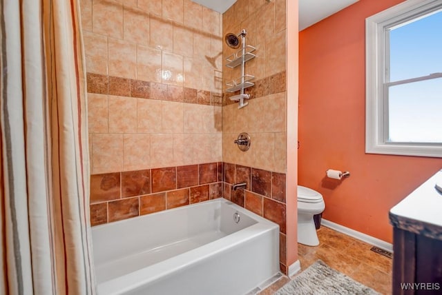 8652 Griffon Ave, Niagara Falls, NY 14304 - full bath with  shower combination, vanity, and tile patterned flooring