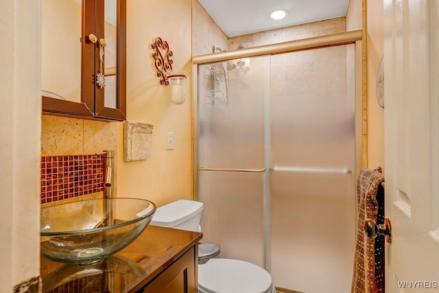 8652 Griffon Ave, Niagara Falls, NY 14304 - bathroom featuring a stall shower and vanity