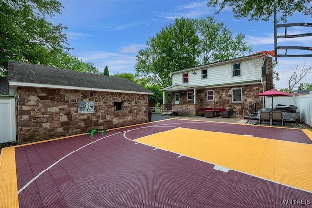 8652 Griffon Ave, Niagara Falls, NY 14304 - view of sport court featuring basketball court