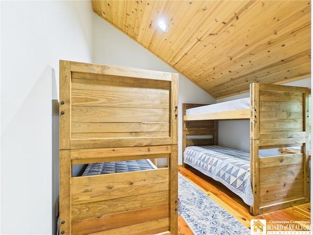 56 Heather Ln, Bradford, PA 16701 - bedroom featuring vaulted ceiling, wood ceiling, and wood finished floors