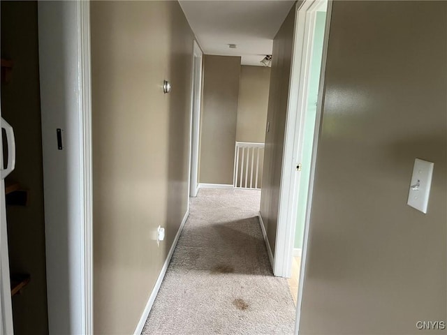 12853 Fuller Rd, Adams, NY 13606 - hallway with carpet and baseboards