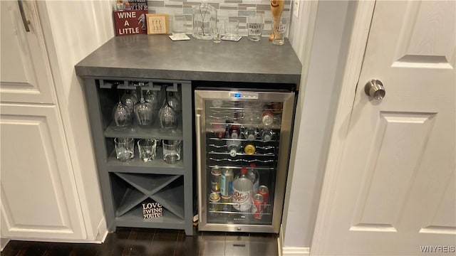 41 Maple Ave, Hamburg, NY 14075 - indoor dry bar featuring beverage cooler and tasteful backsplash