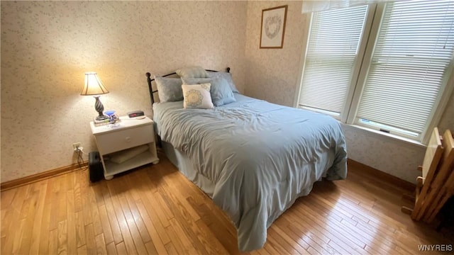 41 Maple Ave, Hamburg, NY 14075 - bedroom featuring wallpapered walls and wood-type flooring