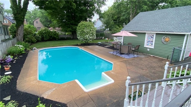 41 Maple Ave, Hamburg, NY 14075 - view of pool featuring a patio and a fenced backyard