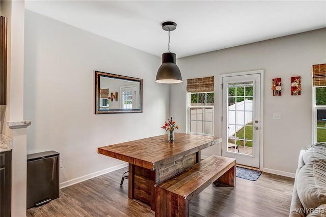 4217 Arthur Ct, Hamburg, NY 14075 - dining room with dark wood-type flooring