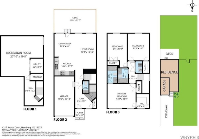 4217 Arthur Ct, Hamburg, NY 14075 - view of home floor plan