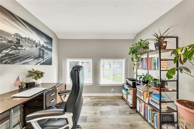 48 Meaford Rd, Cheektowaga, NY 14215 - office area with light wood-style flooring and baseboards