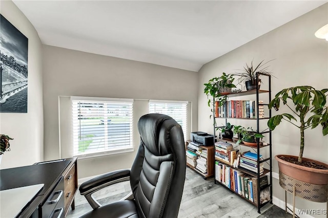 48 Meaford Rd, Cheektowaga, NY 14215 - home office with light wood-style flooring and baseboards