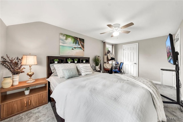48 Meaford Rd, Cheektowaga, NY 14215 - bedroom with light colored carpet, a ceiling fan, lofted ceiling, and a closet