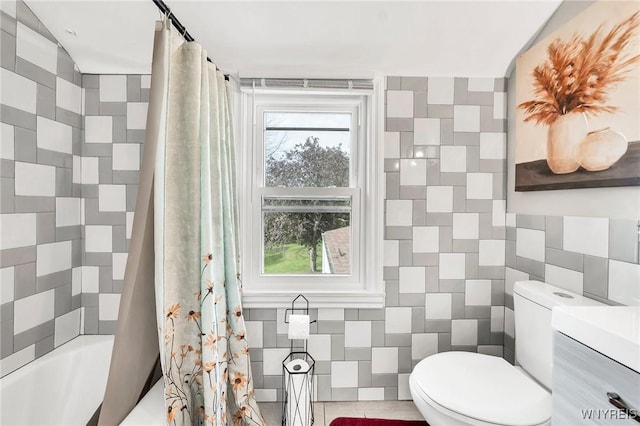 48 Meaford Rd, Cheektowaga, NY 14215 - bathroom with tile walls