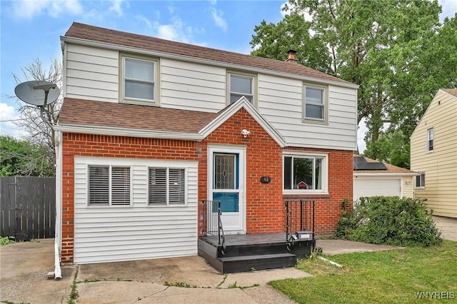 48 Meaford Rd, Cheektowaga, NY 14215 - view of front of property with brick siding and roof with shingles