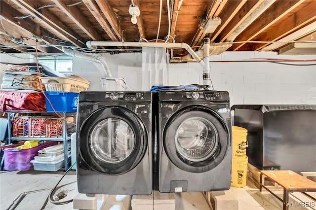 48 Meaford Rd, Cheektowaga, NY 14215 - laundry room with washing machine and dryer