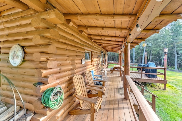 661 Lewis Rd, Meredith, NY 13806 - deck featuring grilling area