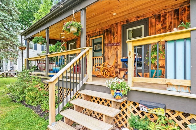 258 E State St, Albion, NY 14411 - entrance to property featuring a porch