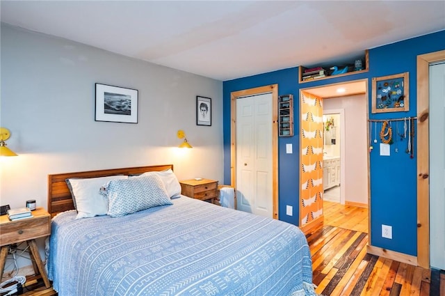 258 E State St, Albion, NY 14411 - bedroom with hardwood / wood-style floors and baseboards