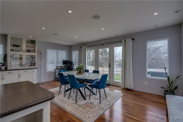 1348 Sunset Rdg, Watertown-Town, NY 13601 - dining room with wood finished floors and recessed lighting