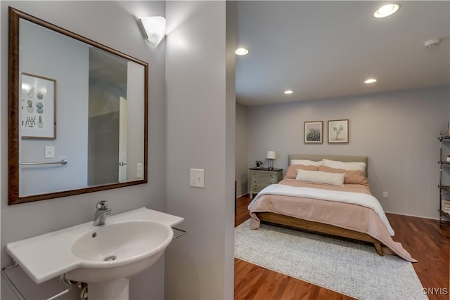 1348 Sunset Rdg, Watertown-Town, NY 13601 - bedroom featuring wood finished floors and recessed lighting