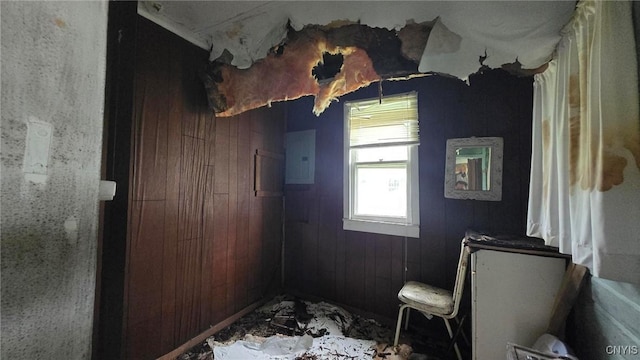 9407 Lakeshore View Rd, Sullivan, NY 13037 - bedroom with electric panel and wooden walls