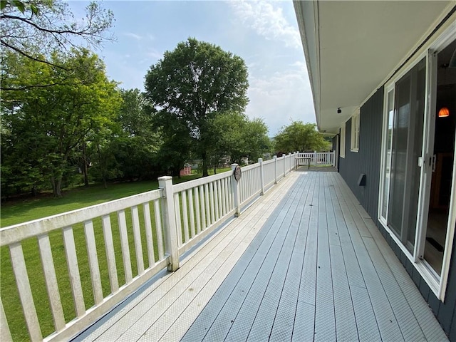 919 Fassett Rd, Elmira, NY 14905 - wooden terrace with a lawn