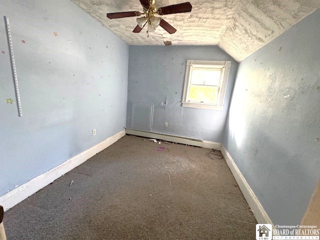 3 Jaekle Ave, Hanover, NY 14136 - spare room featuring lofted ceiling, carpet floors, and a ceiling fan