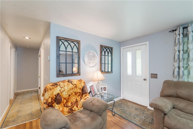 207 County Road 7, Manchester, NY 14432 - living area with wood finished floors and recessed lighting