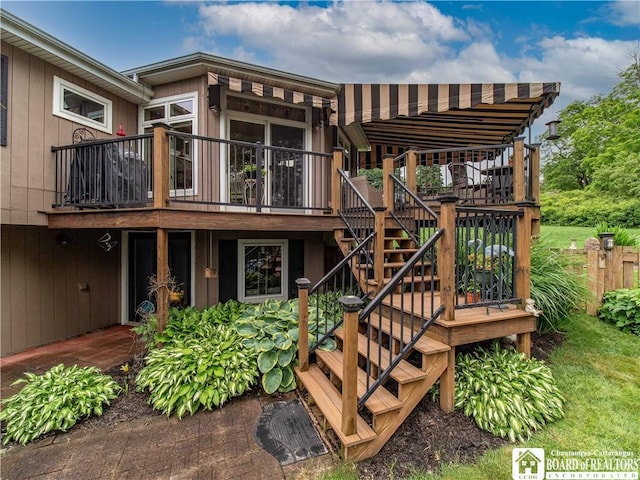 4627 Anderson Dr, Ellery, NY 14712 - deck featuring stairs