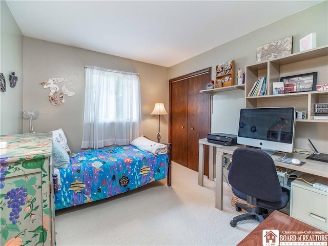 4627 Anderson Dr, Ellery, NY 14712 - bedroom featuring carpet and an office area