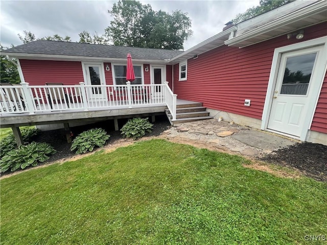 412 County Route 62, Sandy Creek, NY 13142 - back of property featuring a lawn and a deck