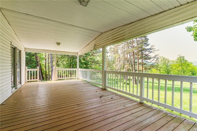223 N Vine Valley Rd, Middlesex, NY 14544 - view of wooden deck