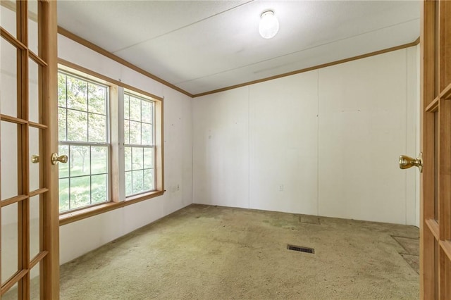 223 N Vine Valley Rd, Middlesex, NY 14544 - carpeted spare room featuring plenty of natural light and crown molding